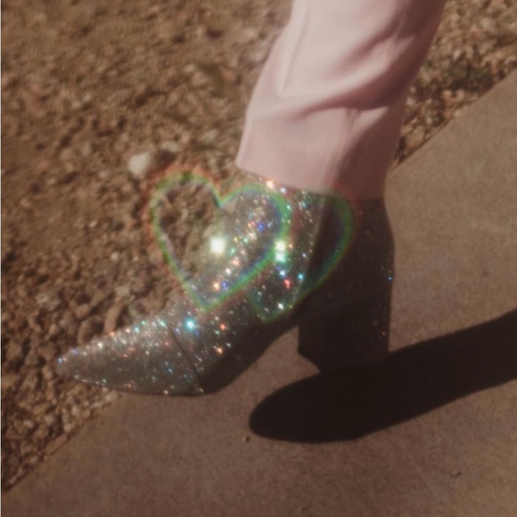 Betsy Johnson Kyle Rhinestone Booties Size 8 - Picture 2 of 8